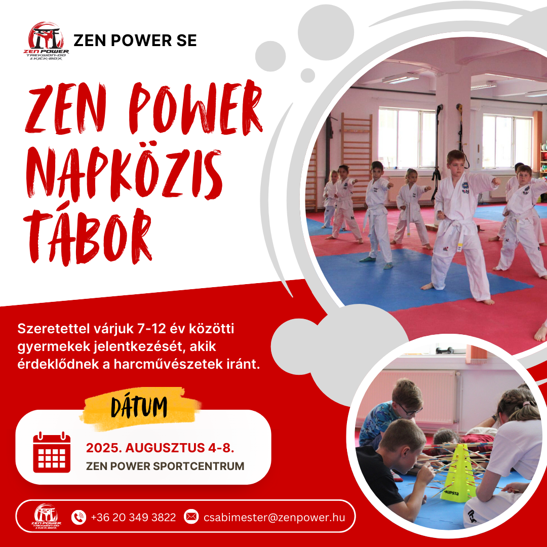 Zen Power Napközis Tábor poszt Zen Power Napközis Tábor poszt